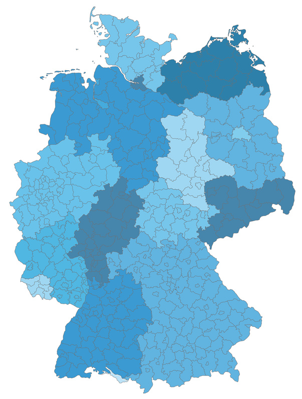 Liefergebiet Deutschland